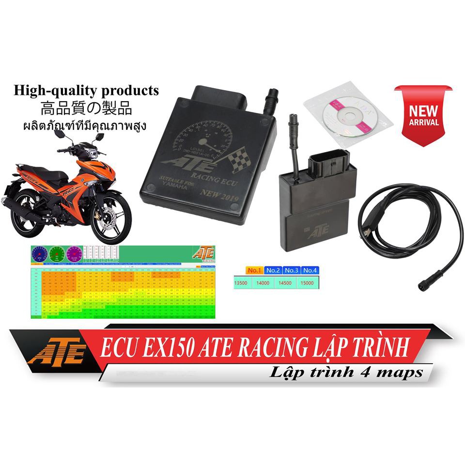 ECU mở tua cho EXCITER 150, MX KING 2015-2020 ATE THÁI LAN
