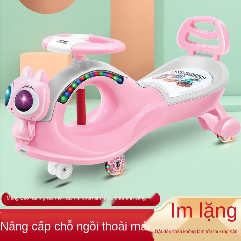 ♘﹍Xe Xoắn Trẻ Em, Cho Bé, Bé 1-3 Tuổi, Xoay Đòn Chống Lăn, Ngồi, Đẩy Tay, Lật <