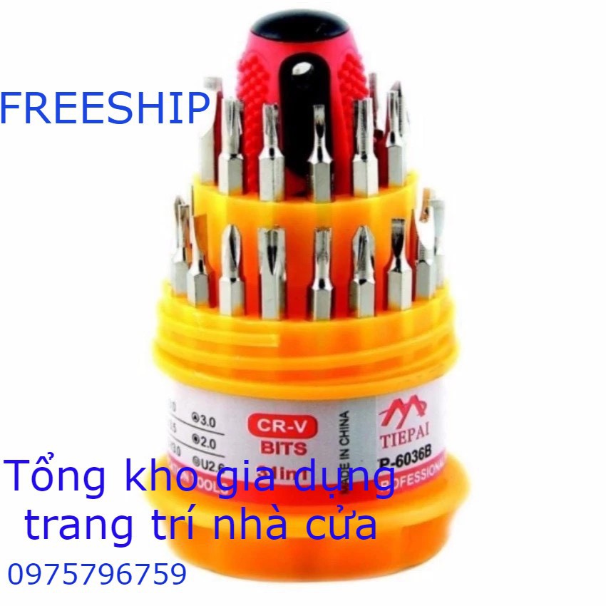 [Free Ship] Bộ tô vít tròn đa năng 31 đầu siêu bền