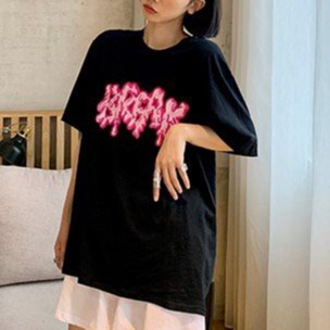 Áo phông có size dáng rộng tay lỡ Unisex vanmiushop in chữ ngực