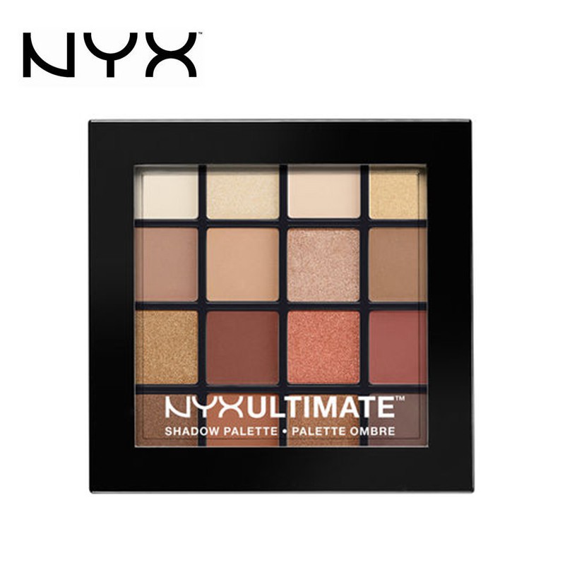 NYX Ultimate Eyeshadow Palette Warm, Bảng Phấn Mắt NYX 16 ô