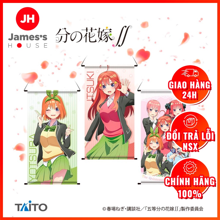 Tranh Treo In Hình Nhân Vật Anime Itsuki Nakano, Gotoubun no Hanayome ∬ BIG Tapestry Vol.2, TAITO, Chính Hãng Nhật Bản