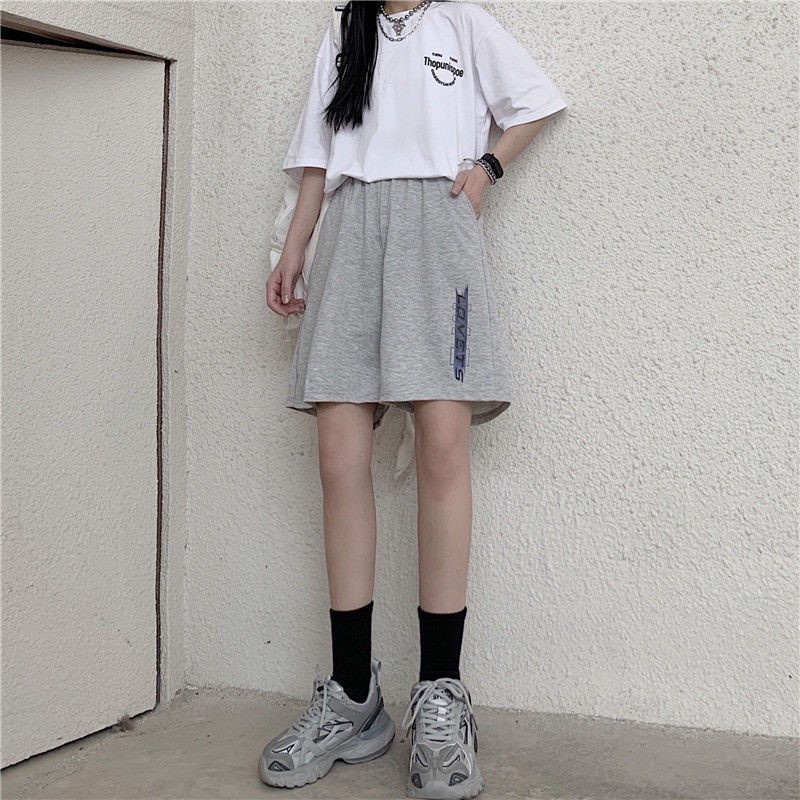 Quần đùi ngố nam nữ thun cotton da cá unisex thể thao cao cấp ống rộng bigsize mặc nhà ngủ thời trang hàn quốc đẹp LOVET