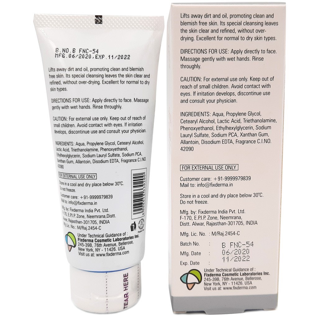 Sữa Rửa Mặt Không Tạo Bọt Cho Da Nhạy Cảm Fixderma Non Drying Cleanser (60g)