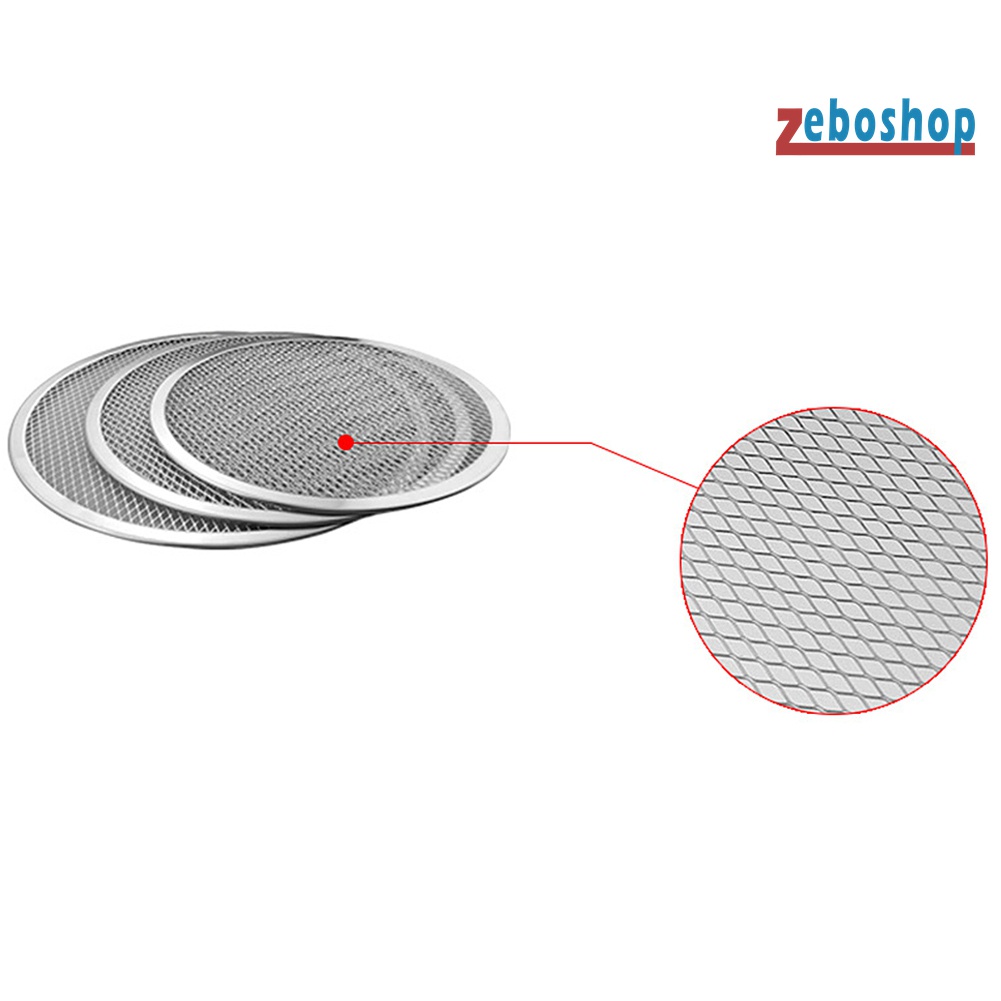 Khay Lưới Tròn Nướng Bánh Pizza Bằng Nhôm Dày Không Dính