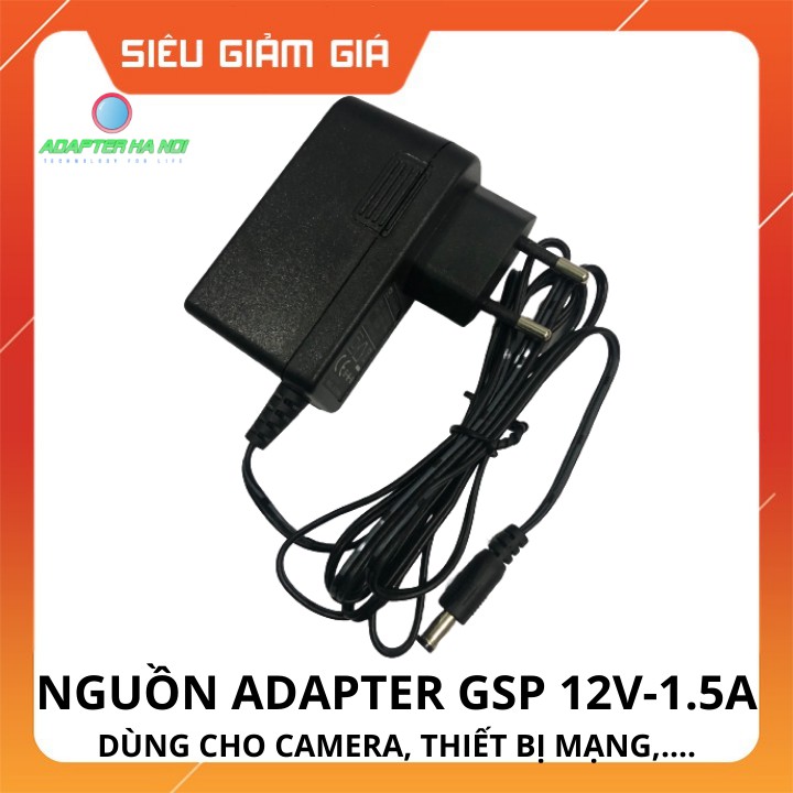 Nguồn ADAPTER GSP 12V-1.5A .BH 6 tháng - Nguồn Camera 12V-1.5A CHẤT LƯỢNG