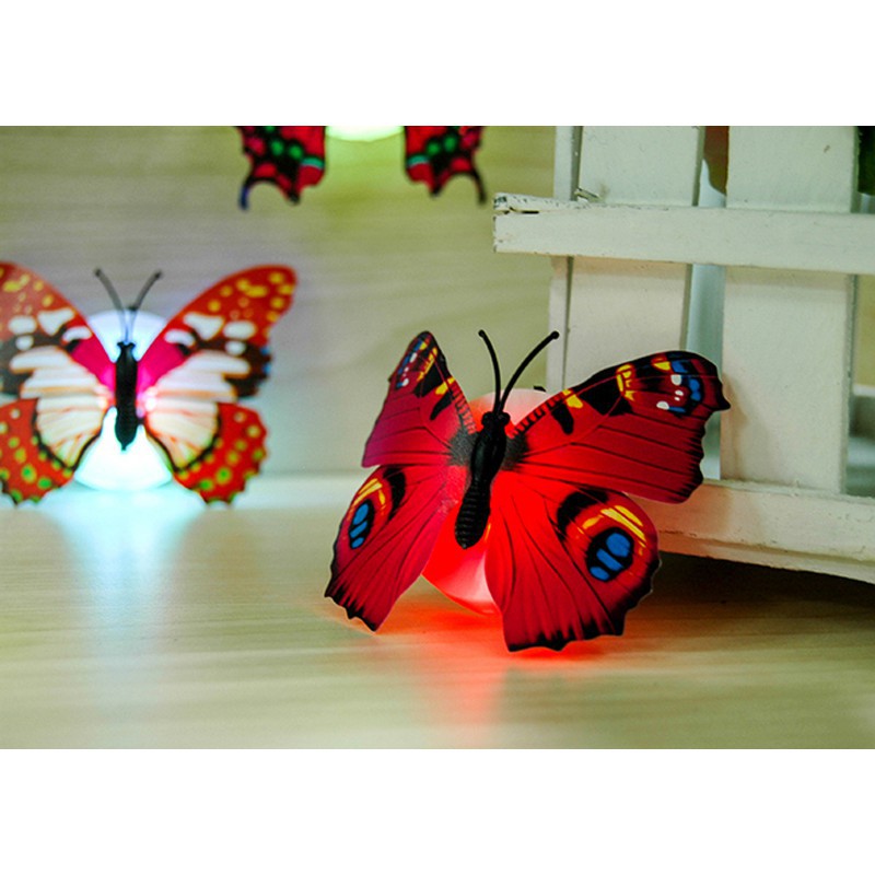 đèn led dán tường hình con bướm