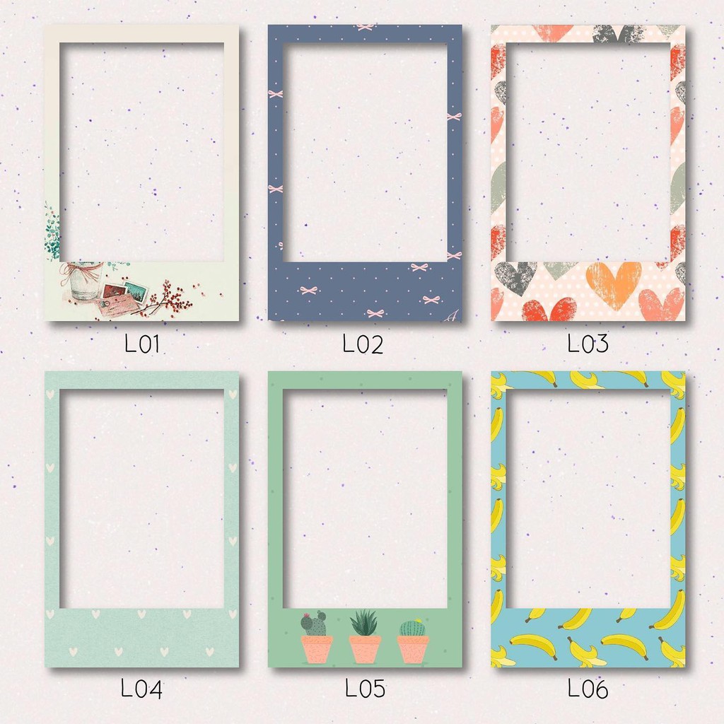 Khung hình Polaroid 6x9cm đã bao gồm hình - Mã L1-12