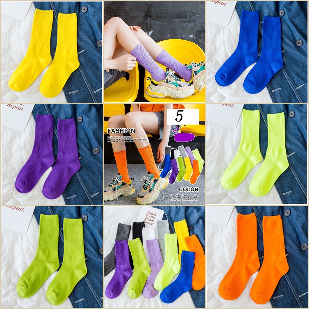 Vớ Xếp Chồng Nhiều Màu Sắc Kẹo Ngọt Xinh Xắn Cho Bé Gái 2022