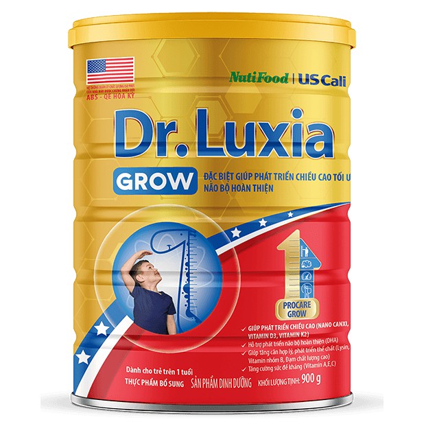 Sữa Phát Triển Chiều Cao Dr.luxia Grow lon 900g