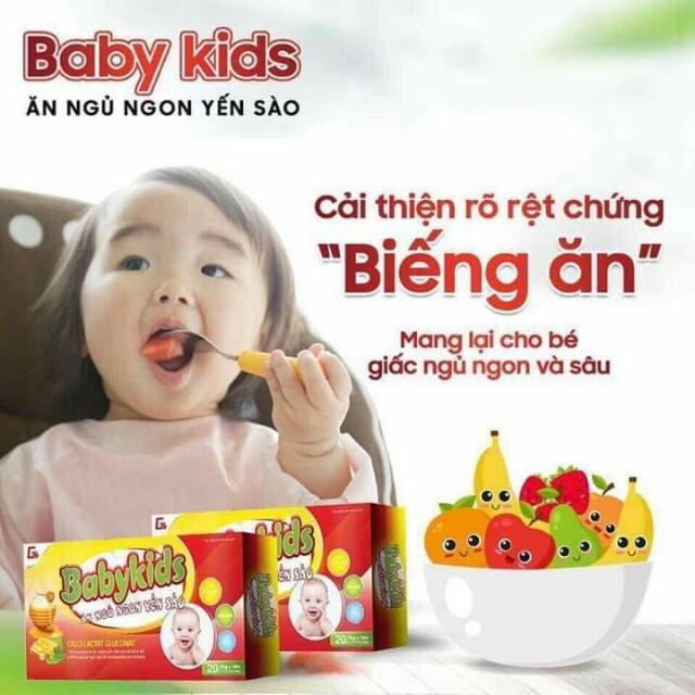 MUA 5*95 BABYKID ĂN NGỦ NGON YẾN SÀO