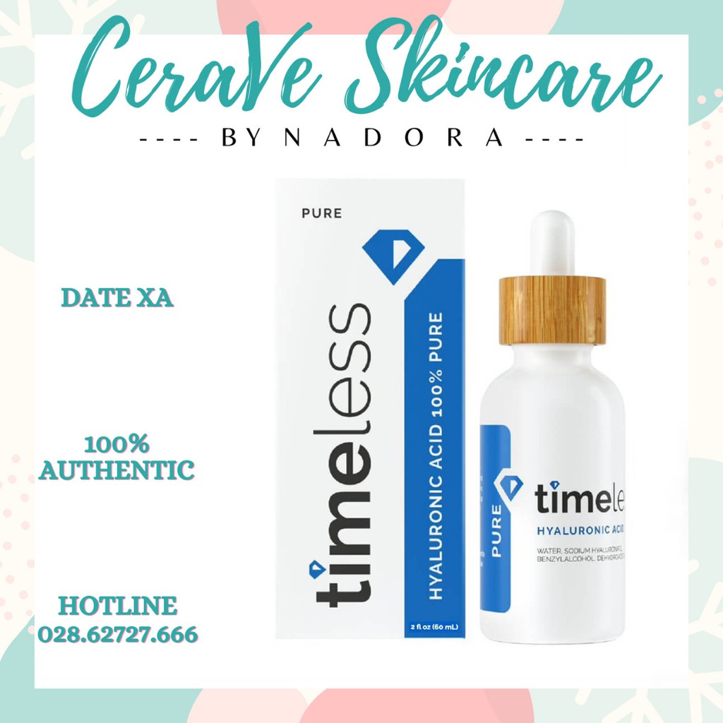 Tinh Chất Cấp Nước Dưỡng Ẩm Timeless Hyaluronic Acid Pure Serum