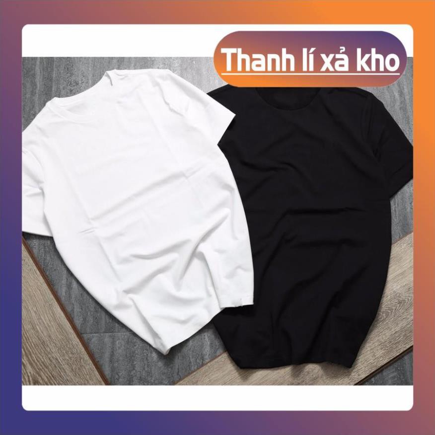 ÁO ĐÔI🔥BÁN CHẠY🔥 Combo 2 áo thun trơn trắng đen vải dày mịn