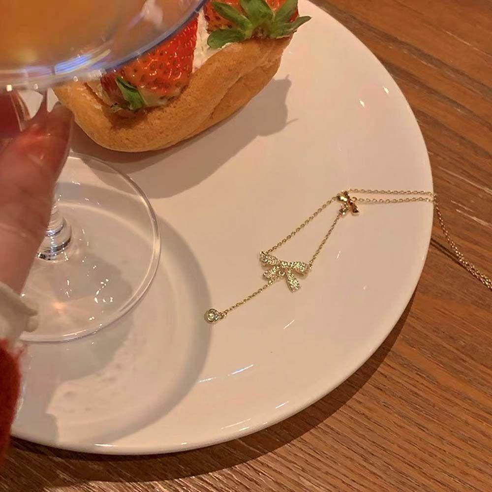 Vòng Cổ Choker Mặt Nơ VANES1 Thời Trang Hàn Quốc Có Thể Điều Chỉnh