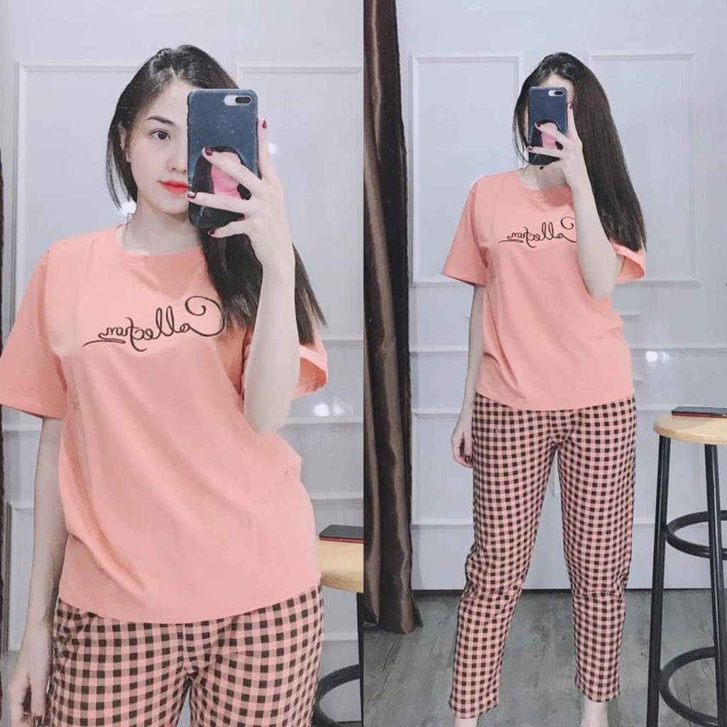 ❤️[KHAI TRƯƠNG BÁN GIÁ VỐN] Đồ bộ thun cotton mặc nhà, đồ bộ nữ đẹp chất liệu thun cotton co giãn 4 chiều