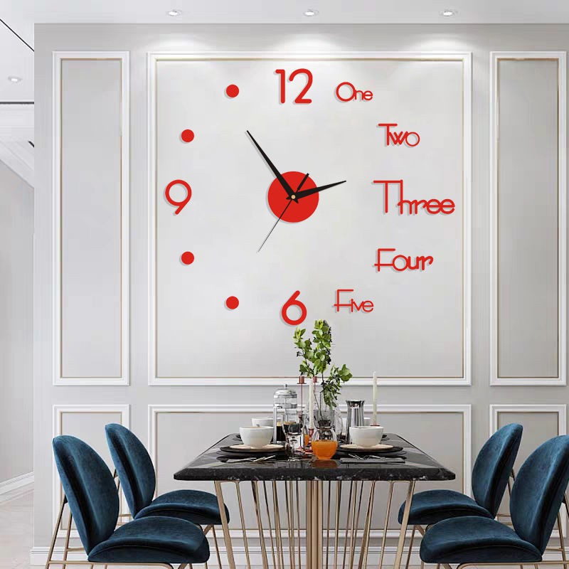 áo hè nữ trung niênCreative wall watch DIY art time fashion free đục lỗ đồng hồ treo tường hiện đại tối giản im lặn