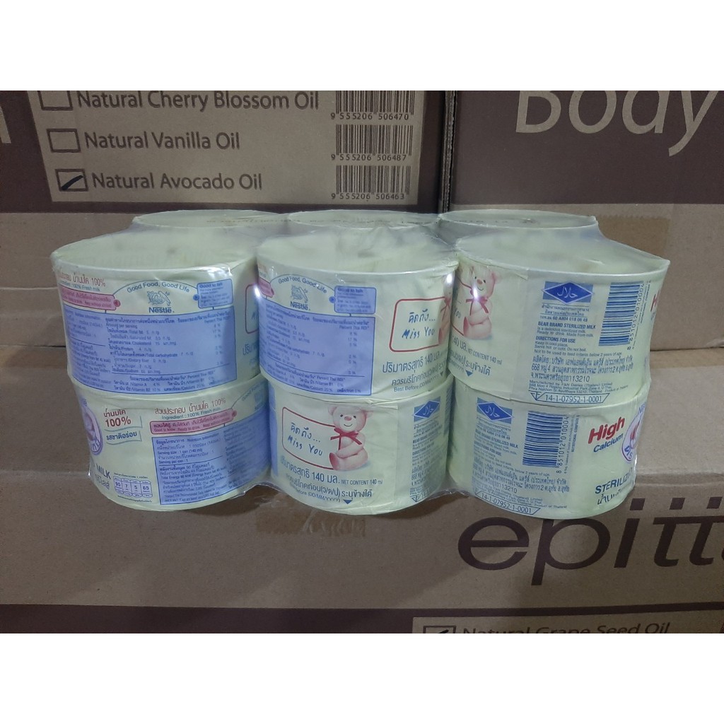Thùng sữa gấu Nestle 140ml chính hãng 96 hộp