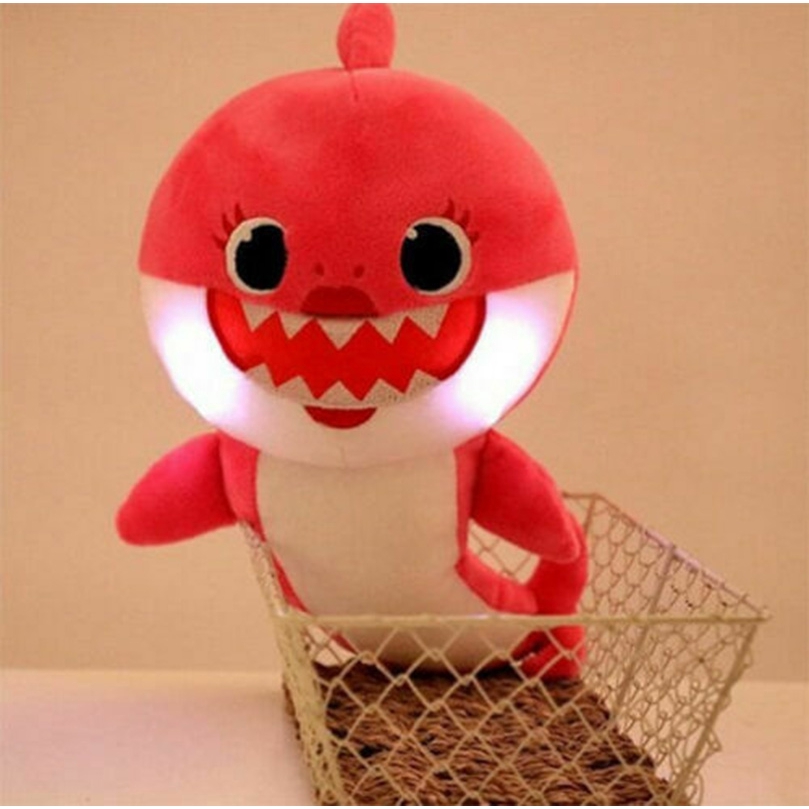 Thú nhồi bông hình cá mập phát nhạc và đèn cho trẻ em