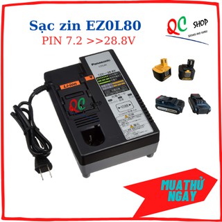QC sạc pin panasonic(national) EZ0L80 (sạc pin zin dùng cho máy pin panasonic hay national từ 7.2v đến 28.8v )