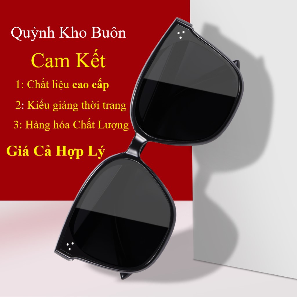 Kính râm mát nam nữ vuông Cao Cấp Chống UV400  , kính râm thiết kế gọng vuông 3 chấm thời trang Q17