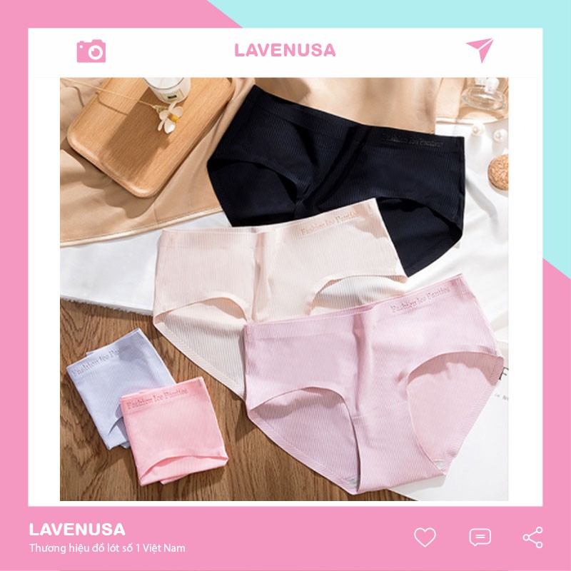 Quần lót nữ đúc su không đường may ép lạnh thông hơi co giãn 4 chiều QL04