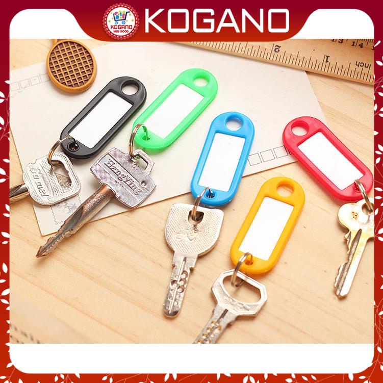 Móc khóa EDC KOGANO móc chìa khóa ghi chú, ghi tên, đánh dấu chìa khóa, vali, balo nhiều màu tiện dụng HG-001115