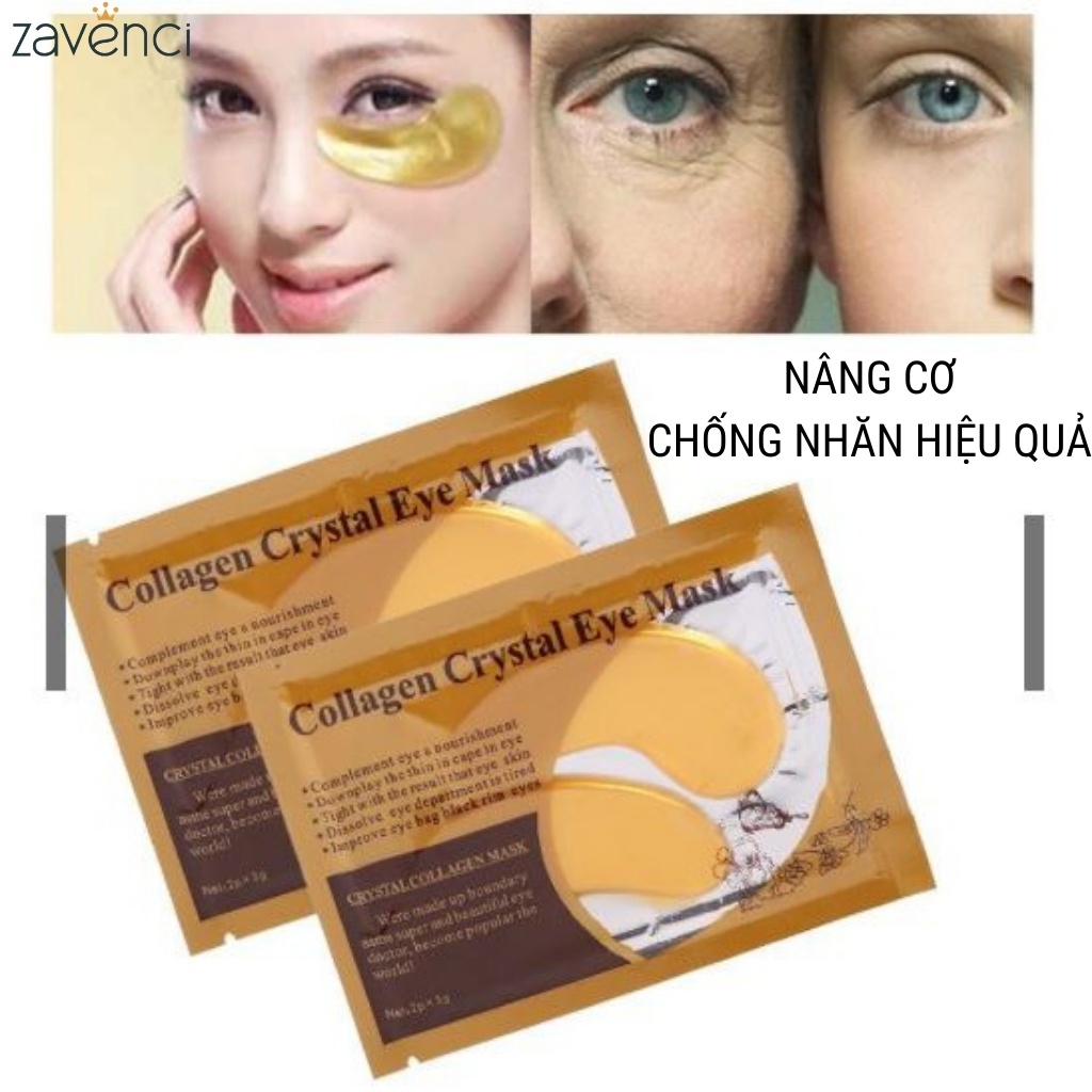 Mặt nạ mắt COLLAGEN Crystal Eyes Mask giảm quầng thâm mắt - ZAVENCI Official