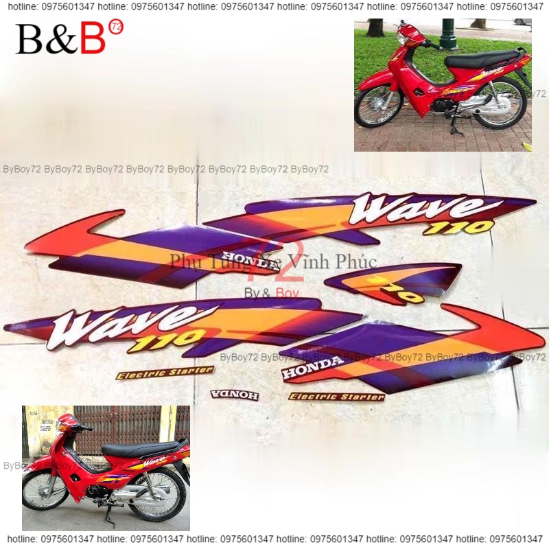 Tem Wave thái màu đỏ 3 lớp . Hàng Cao Cấp