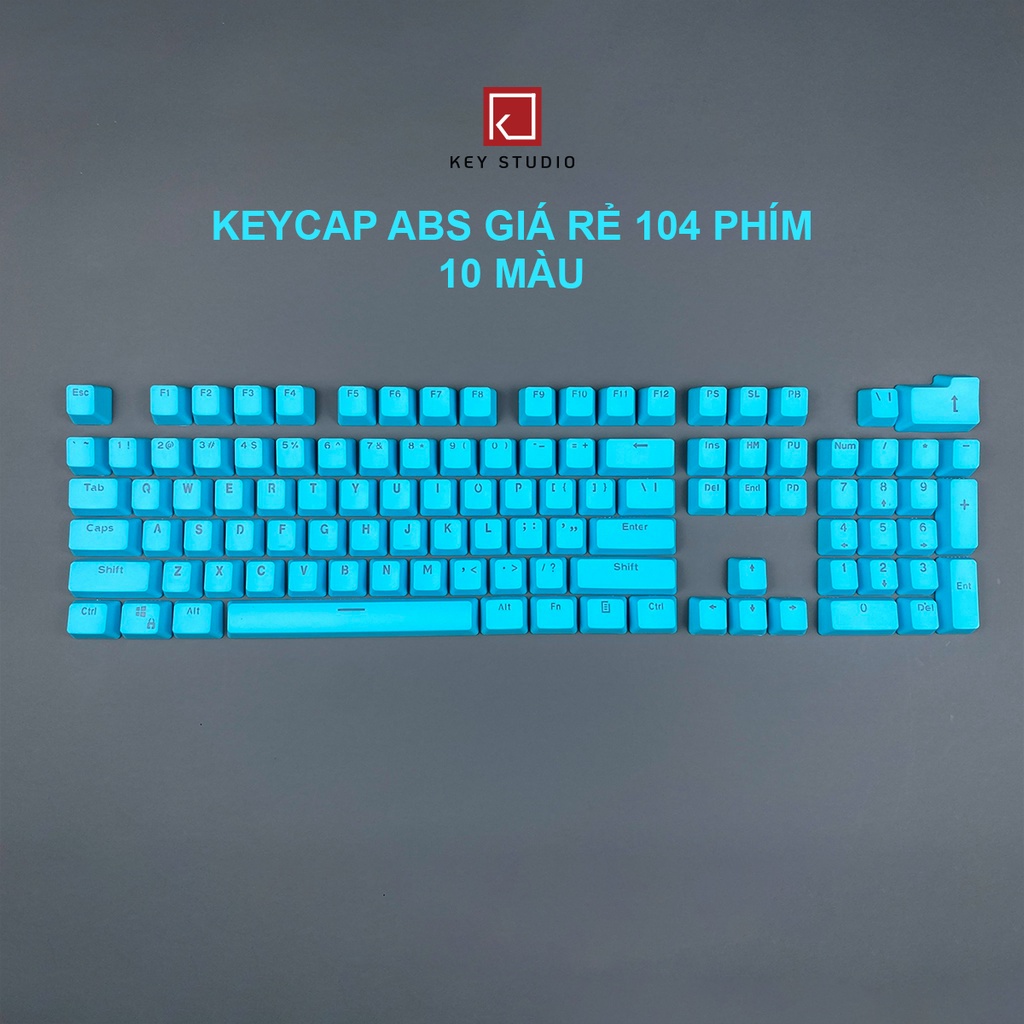Keycap ABS nhiều màu giá rẻ thay thế cho bàn phím cơ full size 104 phím
