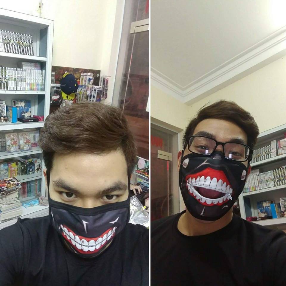 Mặt nạ Kaneki - Khẩu trang vải Kaneki không khóa
