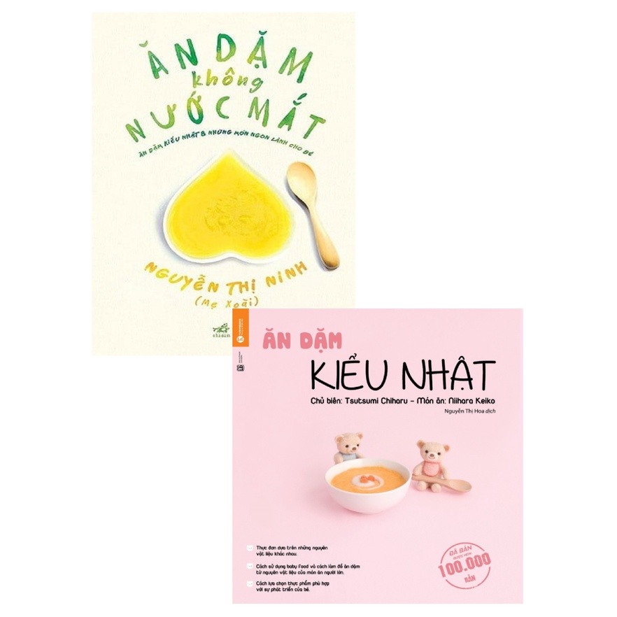 Sách - Combo Ăn Dặm Kiểu Nhật + Ăn Dặm Không Nước Mắt (Bộ 2 Cuốn)