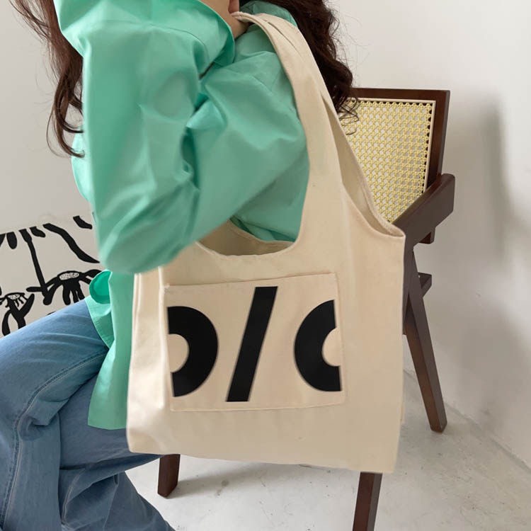 Túi Tote Vải (Có Làm Theo Yêu Hình Ảnh Số Đo Của Khách) Nữ Canvas Mềm Thiết Kế Hình Đi Học Đi Chơi