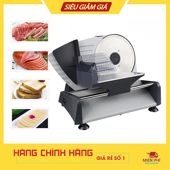 Máy Thái Thịt Đông Lạnh, Cắt Lát Rau Củ, Giò Chả Đa Năng Chỉnh Độ Dày 0.5-15mm