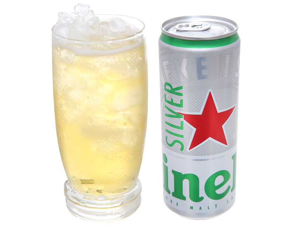 Thùng 24 lon bia Heineken Silver 330ml/lon / Lốc 6 lon bia Heineken Silver 330ml