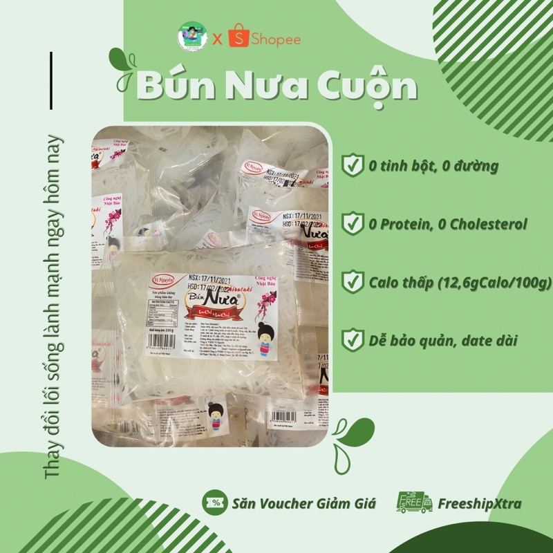 Bún nưa cuộn ăn kiêng (100gram) | BigBuy360 - bigbuy360.vn