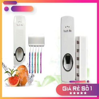 Dụng cụ nhả kem đánh răng tự động Touch Me kèm khay đựng bàn chải