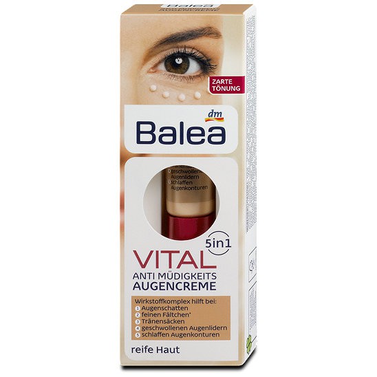 Kem Chống Nhăn Mắt Balea Vital Augencreme,15 ml