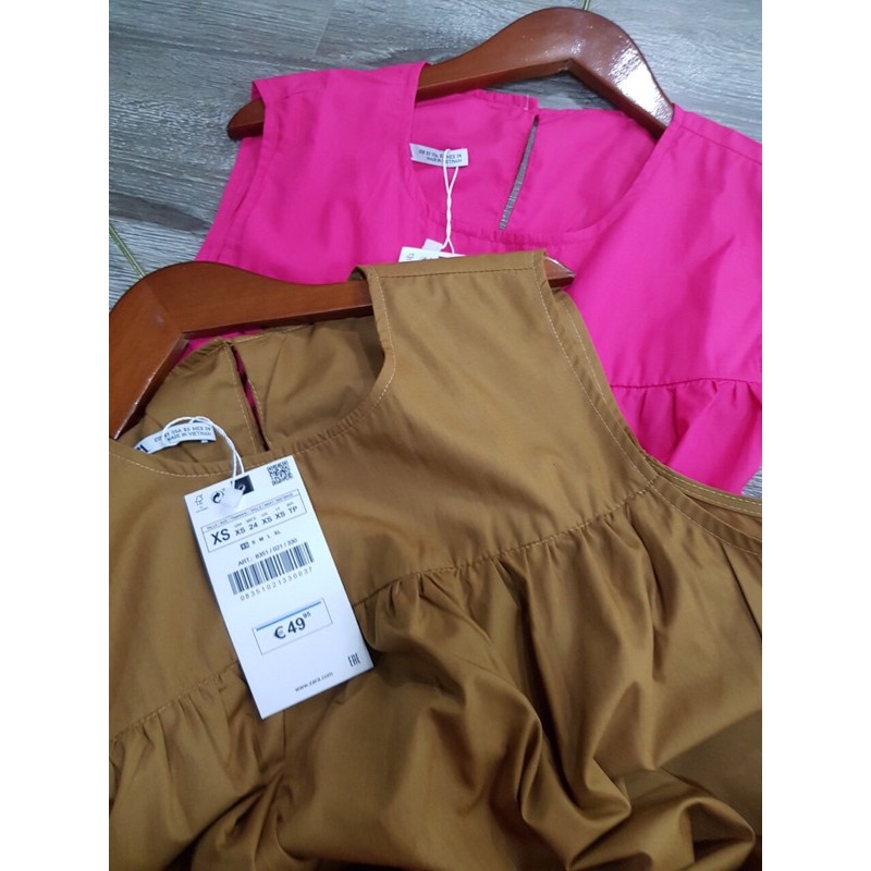 Đầm babydoll đuôi cá midi ZARA