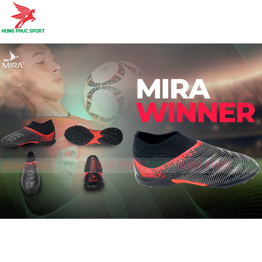 GIÀY ĐÁ BÓNG SÂN CỎ NHÂN TẠO CỔ LỬNG THƯƠNG HIỆU MIRA WINNER