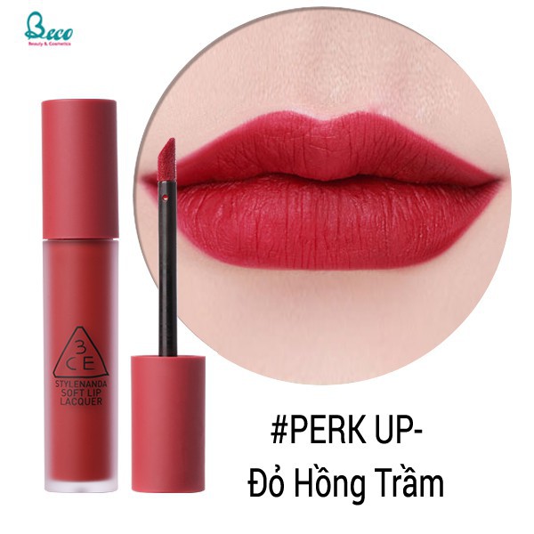 [Mỹ Phẩm Xách Tay]  Son Kem 3CE Soft Lip Lacquer Hàn Quốc Màu Mới  - Phụ Nữ Làm Đẹp