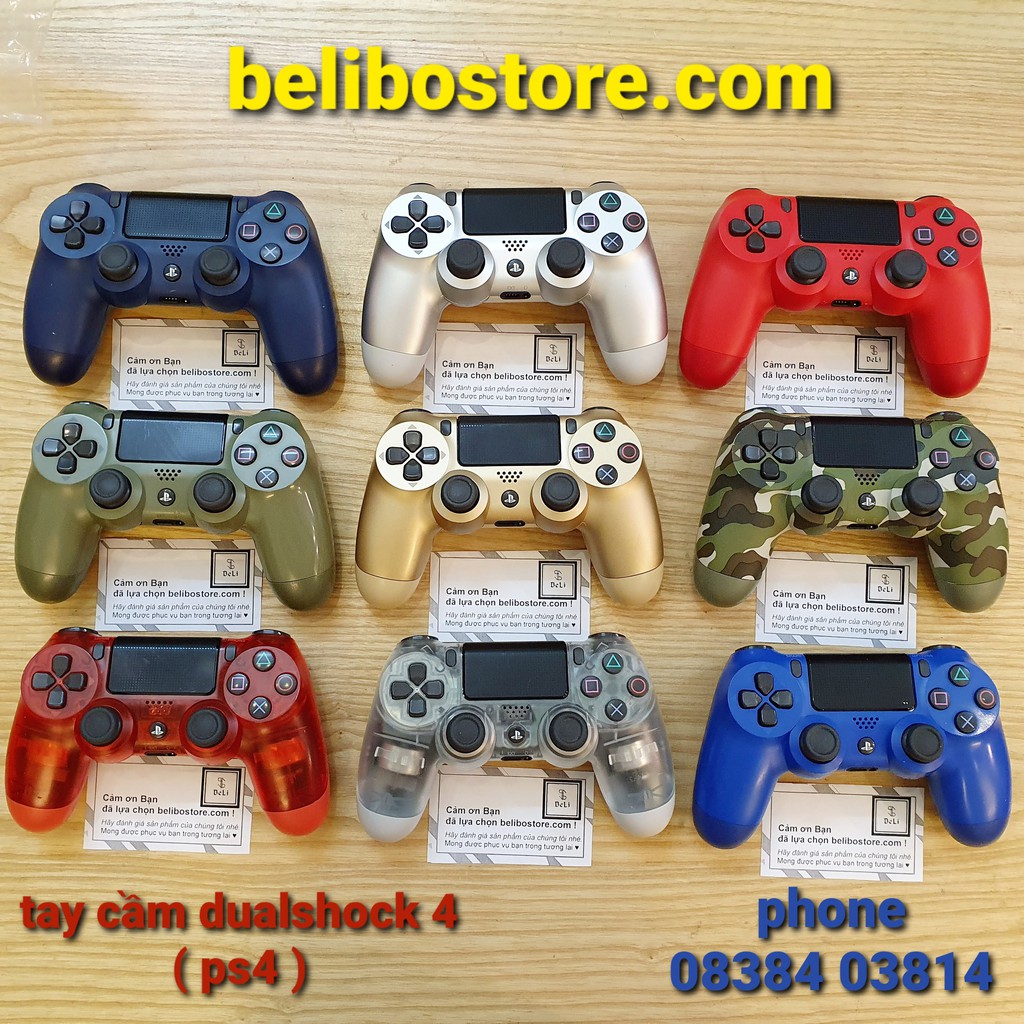 Tay cầm chơi game Dualshock 4 PS4 2nd nhiều màu