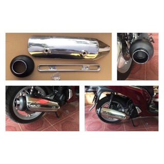 Ốp bô inox + chụp đít pô lắp sh 2017-2019