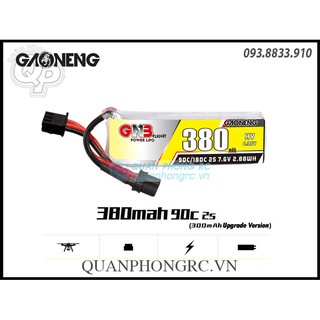 GNB 380mAh 2S 90C 7.6V LiHV XT30 XM2.0 JST Plug