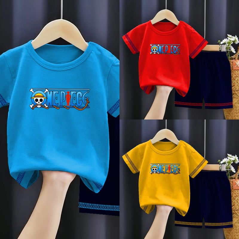 Cài Đặt Trẻ Em | Áo Thun Thời Trang Năng Động Cho Nam Nữ | Biểu Tượng Luffy Onepiece | Size S - XXL