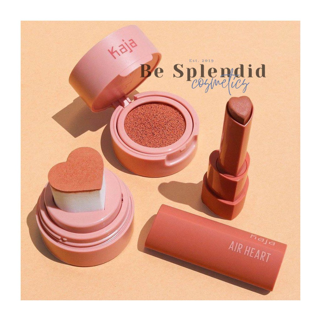 KAJA Set Má Hồng + Son Air Heart Lipstick và Cheeky Stamp Blush