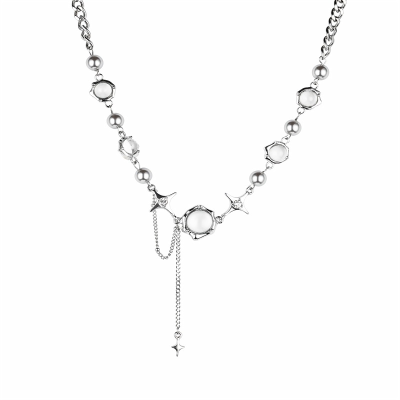 Vòng cổ Chuỗi Hạt Và Ngôi Sao Phong Cách hip hop Đường Phố Đơn Giản Chất Lượng Cao Mới