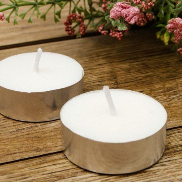 Combo tự làm 5-10 Nến sáp Paraffin Malaysia/ sáp Đậu nành đế thiếc Tealight tái sử dụng - 9293store - 9293kitdecor