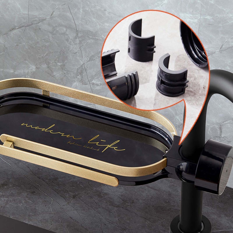 Giá Đỡ Miếng Bọt Biển Rửa Chén Gắn Vòi Nước Đa Năng Tiện Dụng Cho Nhà Bếp / Phòng Tắm