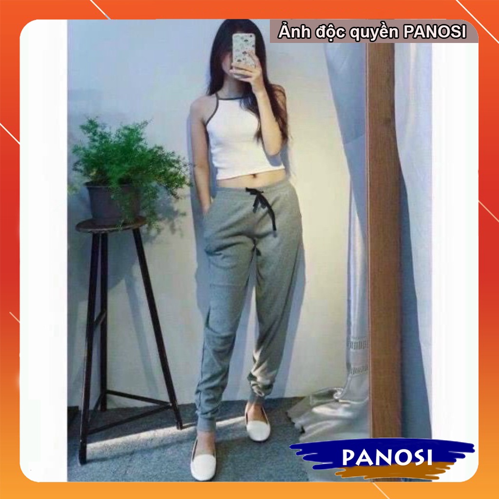 Quần jogger nữ len tăm bo gấu lưng thun quần joger chất loại đẹp giá rẻ PANOSI - Q302