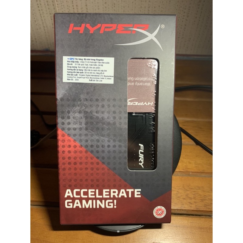 Ram DDR4 8GB Bus 2666 Kingston HyperX Fury Black Chính Hãng (HX426C16FB3/8) | BigBuy360 - bigbuy360.vn